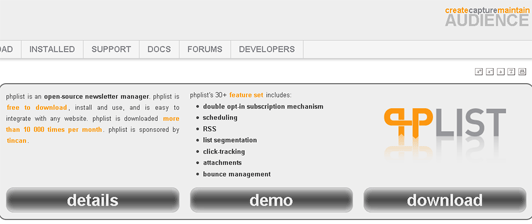 phplist